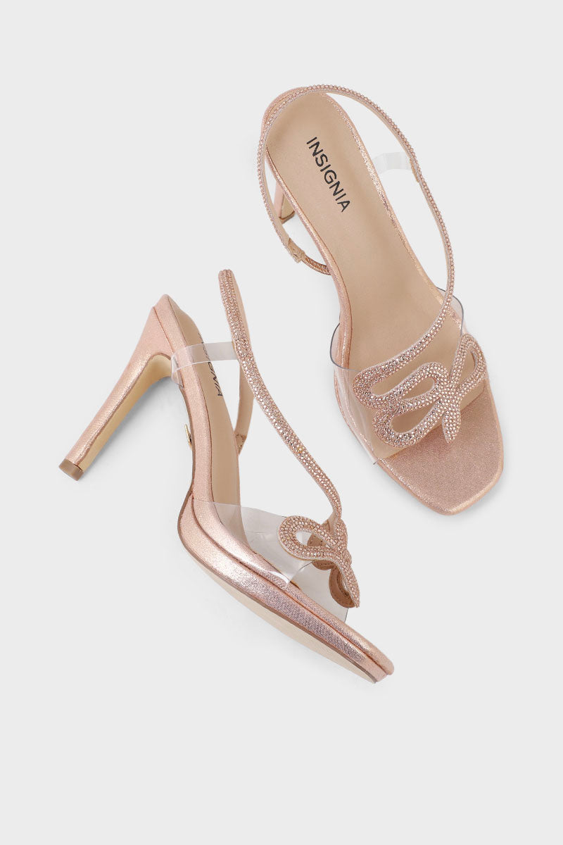 Party Wear Sandal I23712-Rose Gold