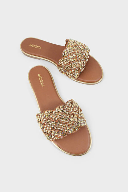 Party Wear Slip On IF0193-Brown