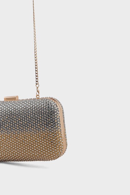 Party Wear Clutch BK4109-Golden