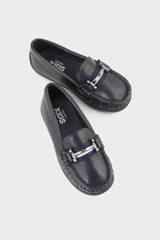 Boys Formal Loafer Q10011-Navy
