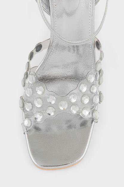 Party Wear Sandal IP2066-Silver