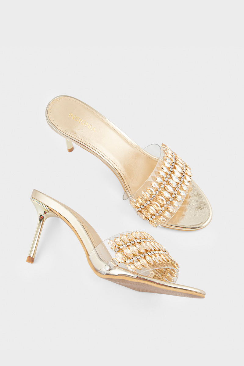 Party Wear Slip On IP0074-Gold
