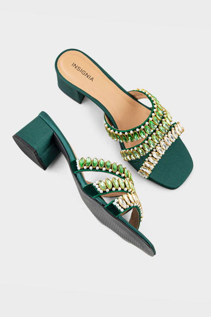 Party Wear Slip On IP0054-Green