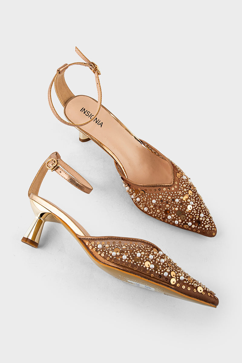 Party Wear Sling Back IP4021-Copper