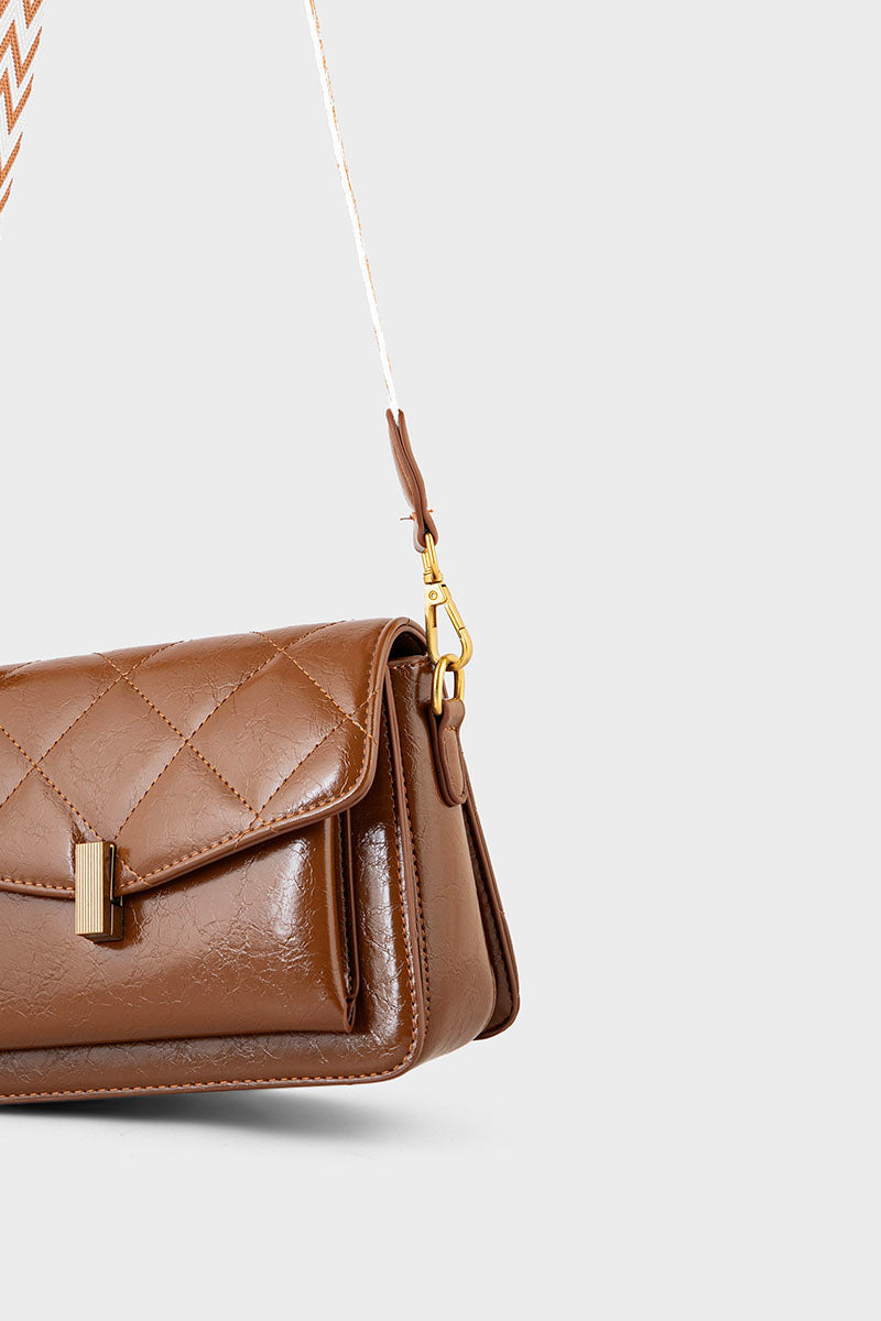 Flap Shoulder Bags BS2127-Tan
