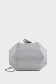 Party Wear Clutch BK4129-Silver