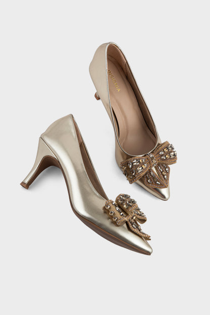 Formal Court Shoes IP5027-Gold