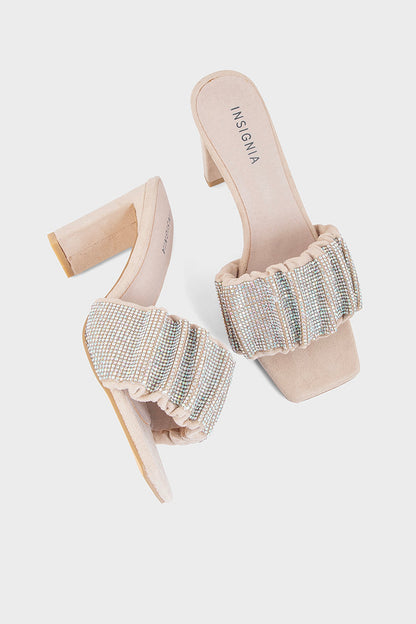 Party Wear Slip On I29182-Beige