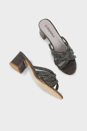 Party Wear Slip On I29187-Grey