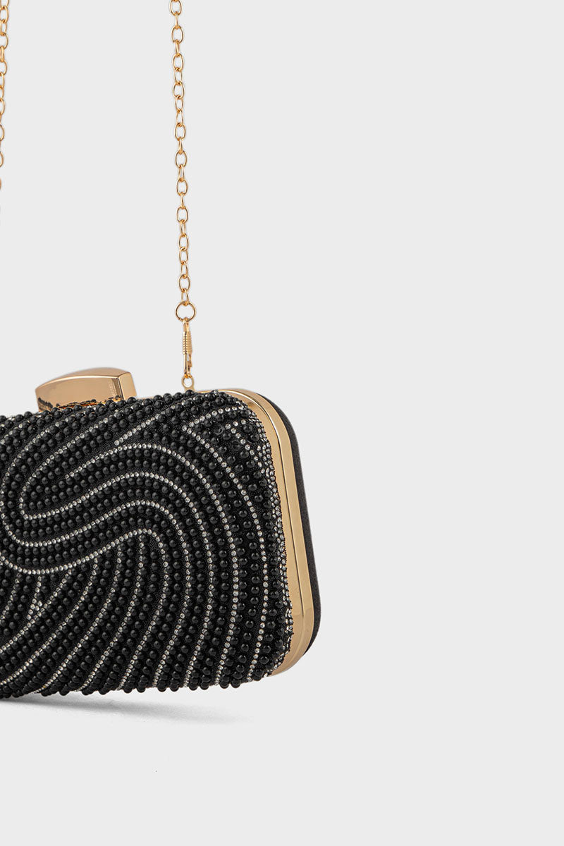 Party Wear Clutch BK4116-Black