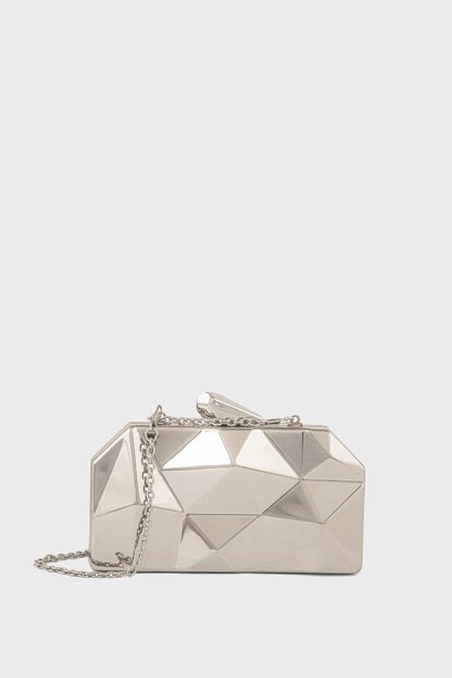 Party Wear Clutch BK4169-Silver