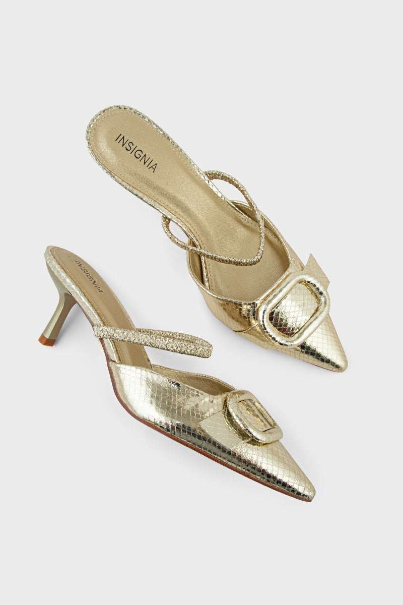 Party Wear Mule IP8508-Gold