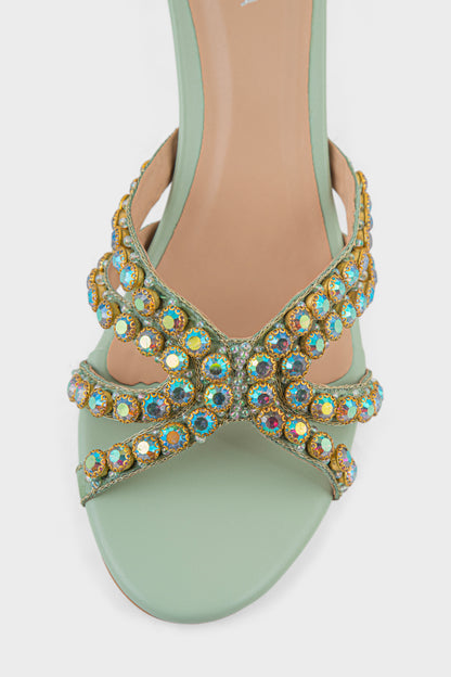 Party Wear Slip On IP0114-Mint