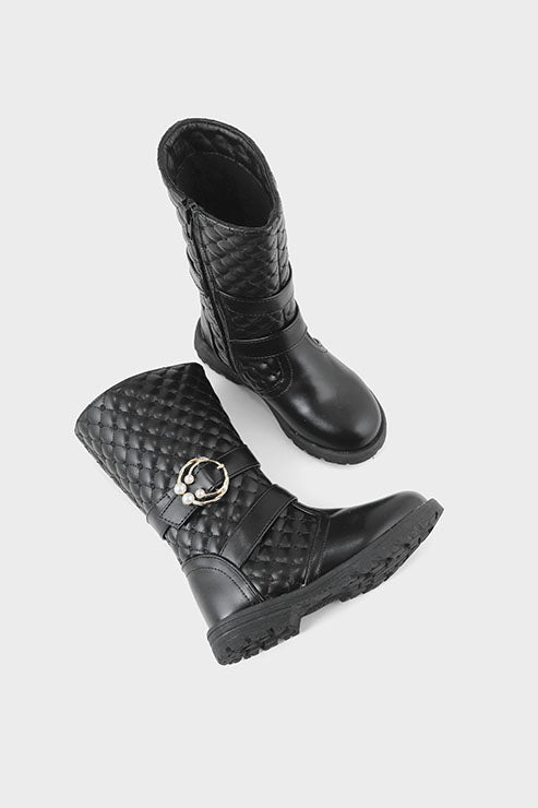 Girls Formal Boots Q10022-Black
