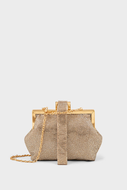 Party Wear Clutch BK4167-Golden