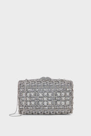 Party Wear Clutch BK4124-Silver