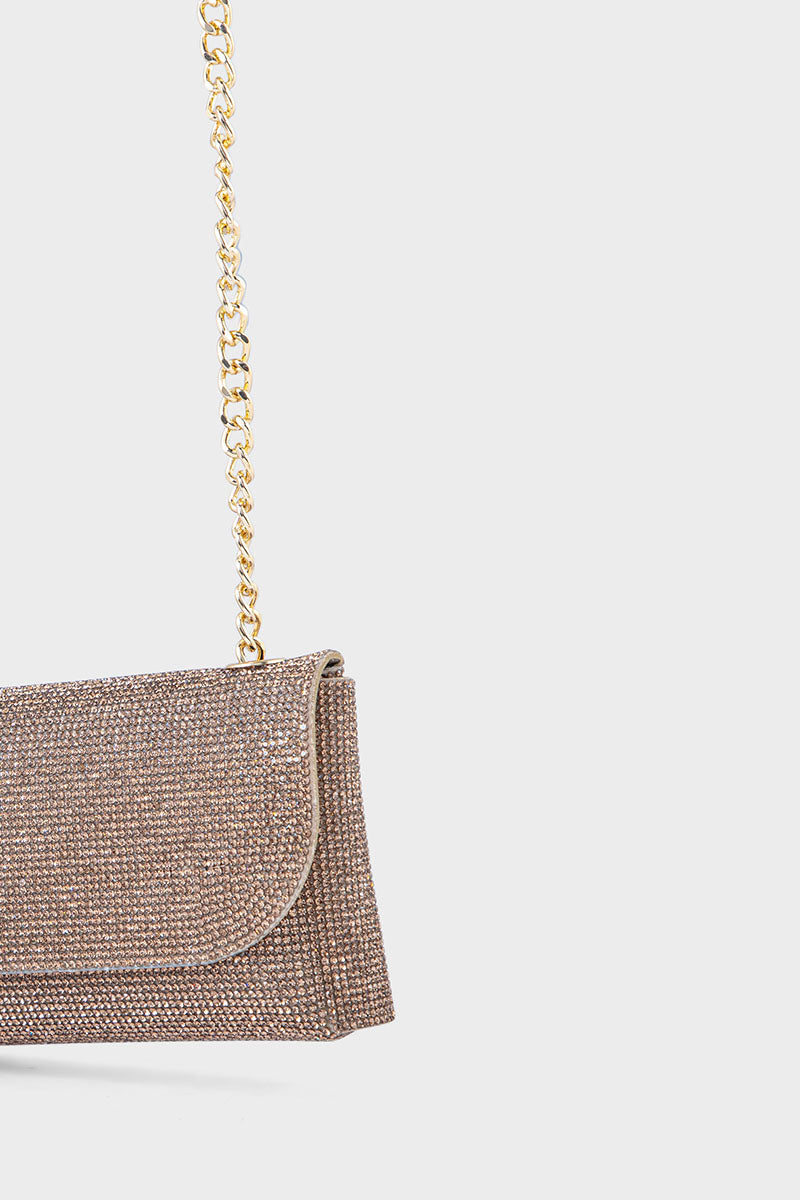 Flap Shoulder Bags BK4043-Golden