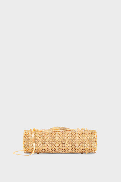 Party Wear Clutch BK4136-Golden