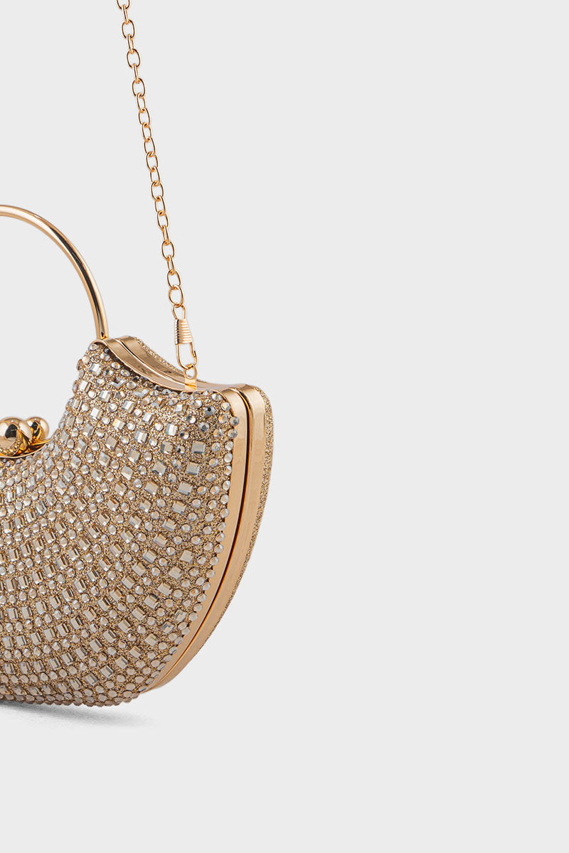 Party Wear Clutch BK4114-Golden