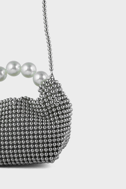 Party Wear Clutch BK4053-Silver