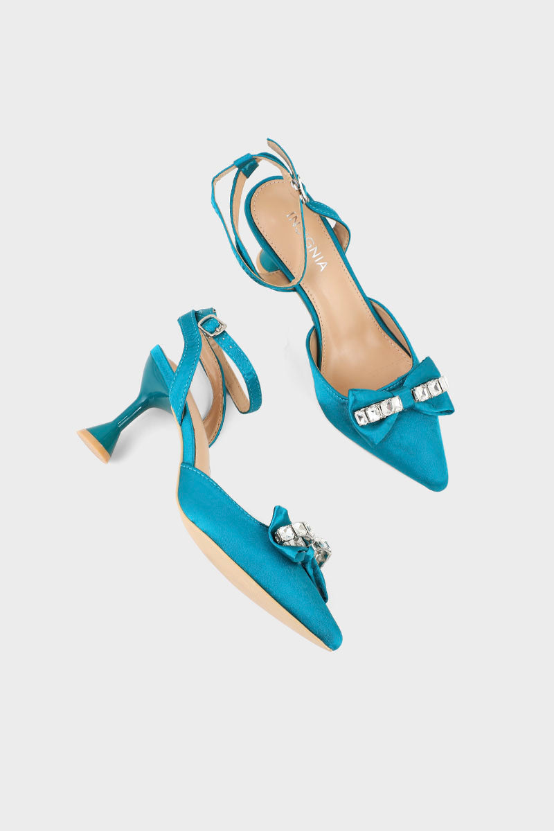 Formal Sling Back I47285-Teal Green