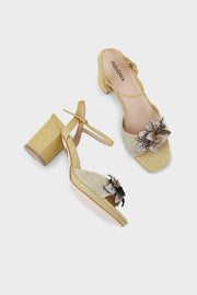 Party Wear Sandal I23708-Golden