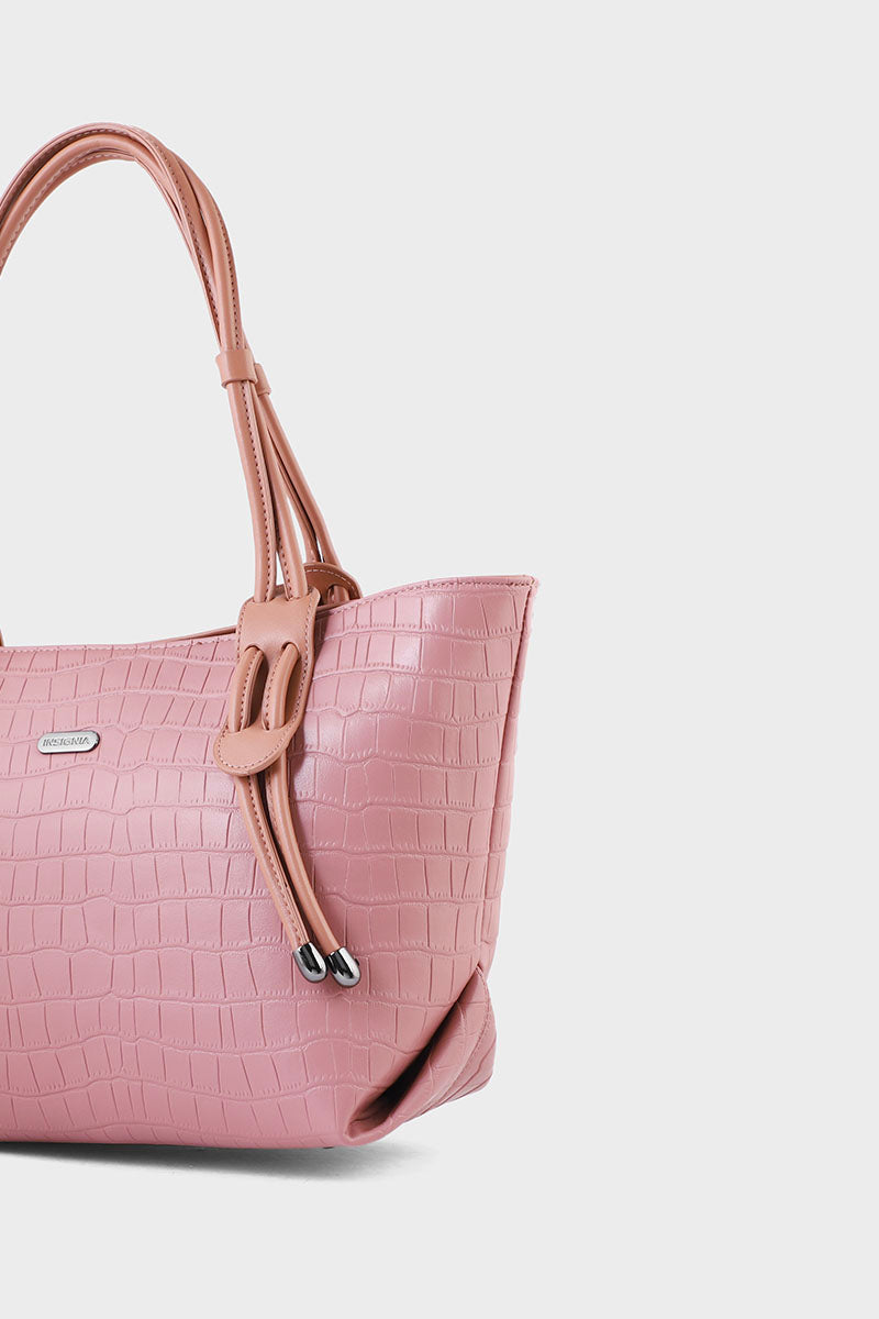 Tote Hand Bags BS2027-Tea Pink