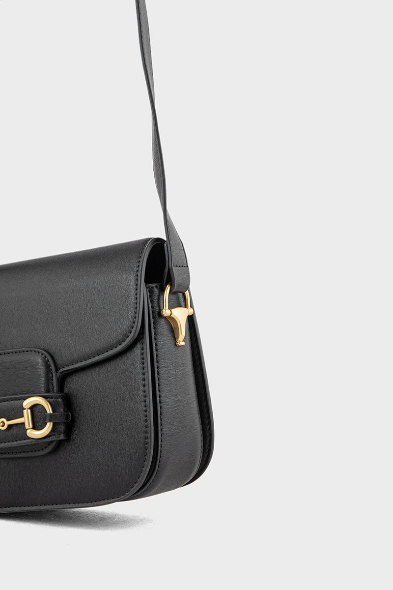 Flap Shoulder Bags BS2124-Black