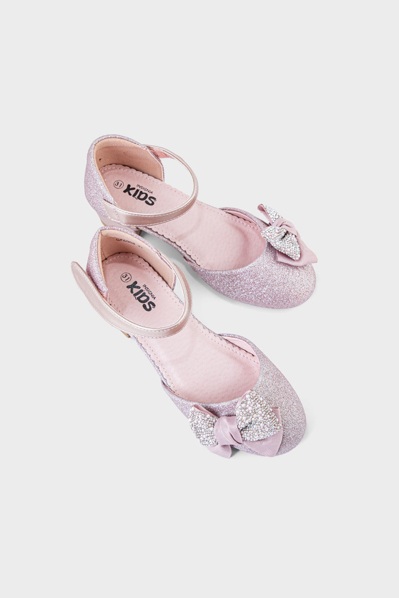 Girls Formal Pumps GF6008-Rose Gold