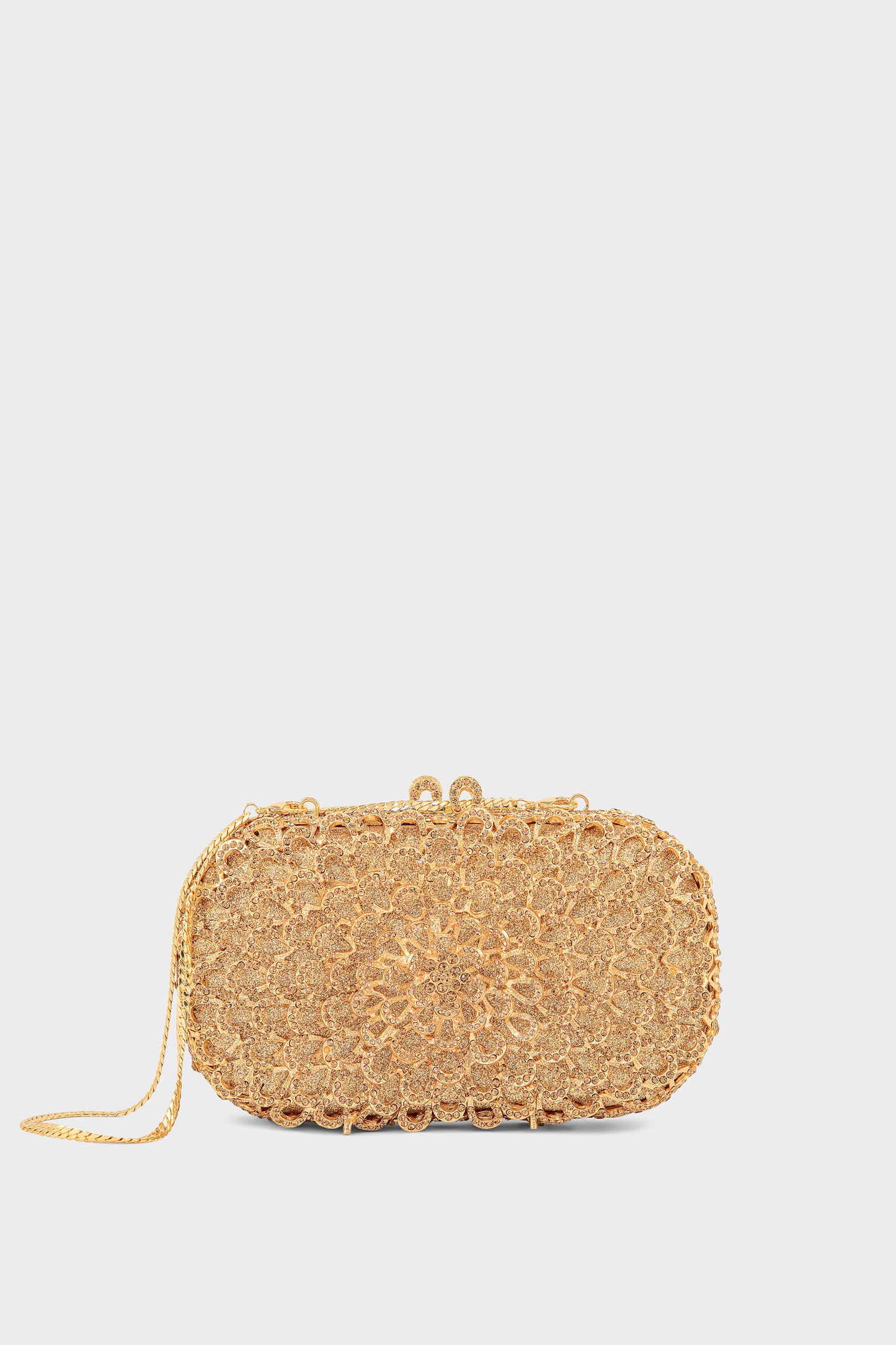 Party Wear Clutch BK4139-Golden
