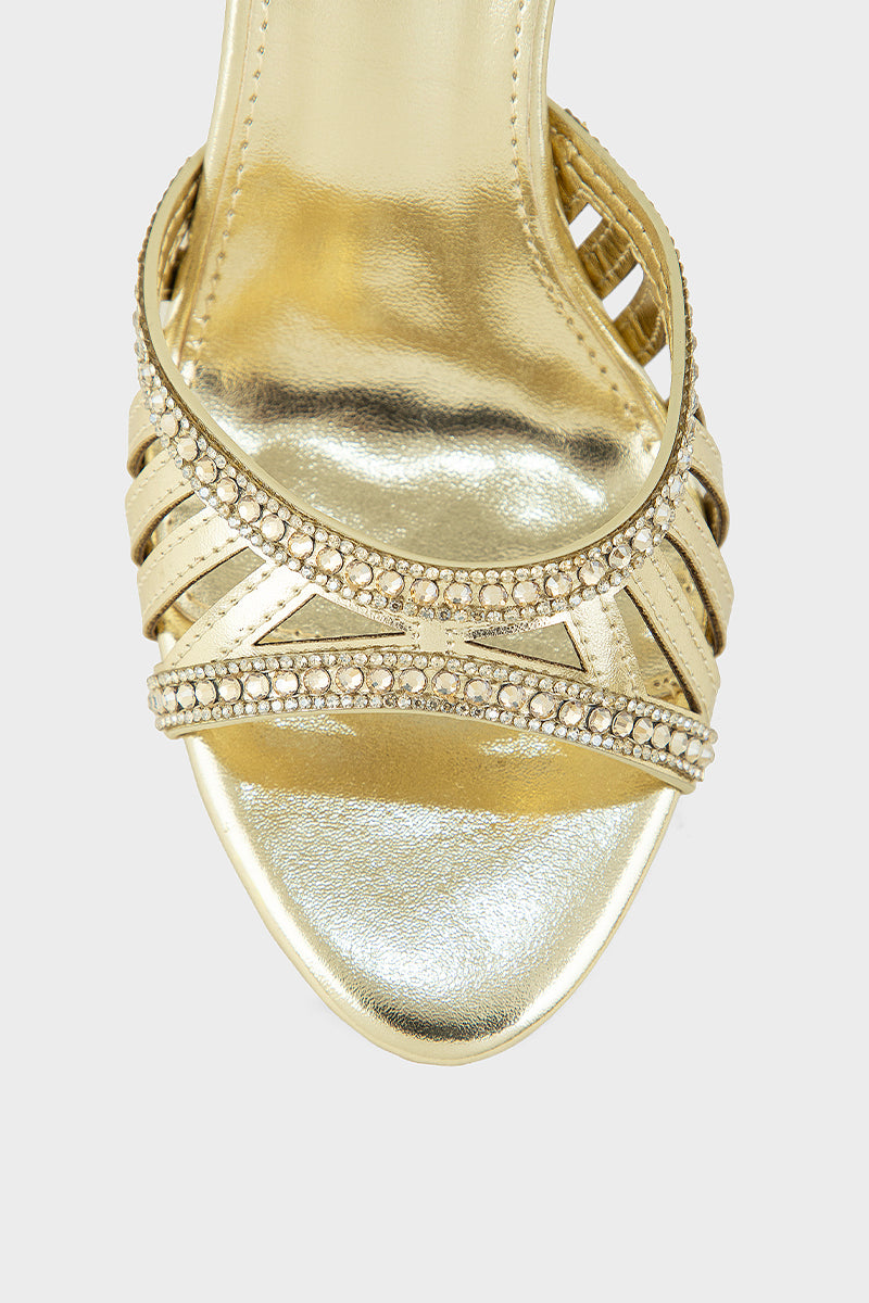 Party Wear Sandal IP2085-Gold