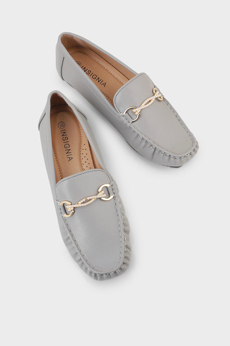 Casual Moccasin I41455-Grey