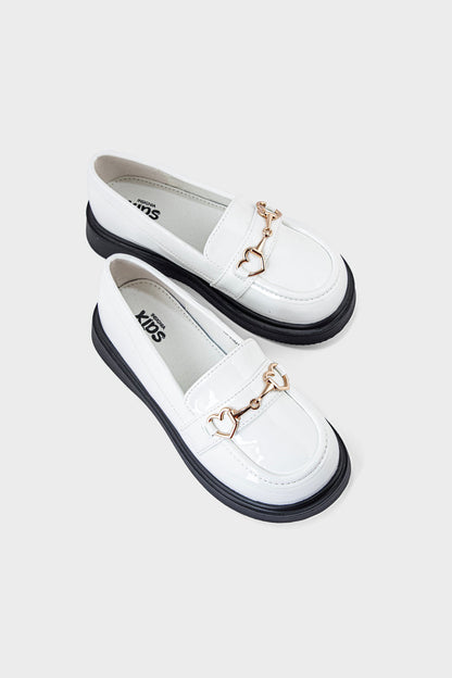 Girls Formal Loafer GF9501-Ivory