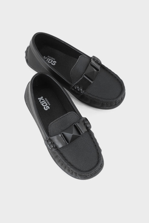 Boys Casual Moccasin BC7003-Black