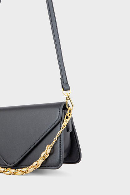 Flap Shoulder Bags BS2123-Black