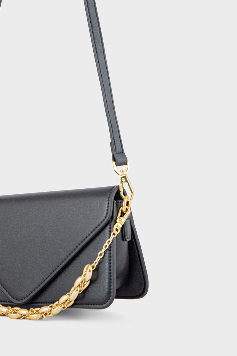 Flap Shoulder Bags BS2123-Black