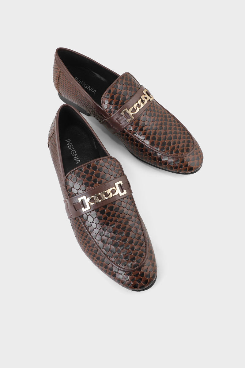 Men Formal Loafers M38070-Brown