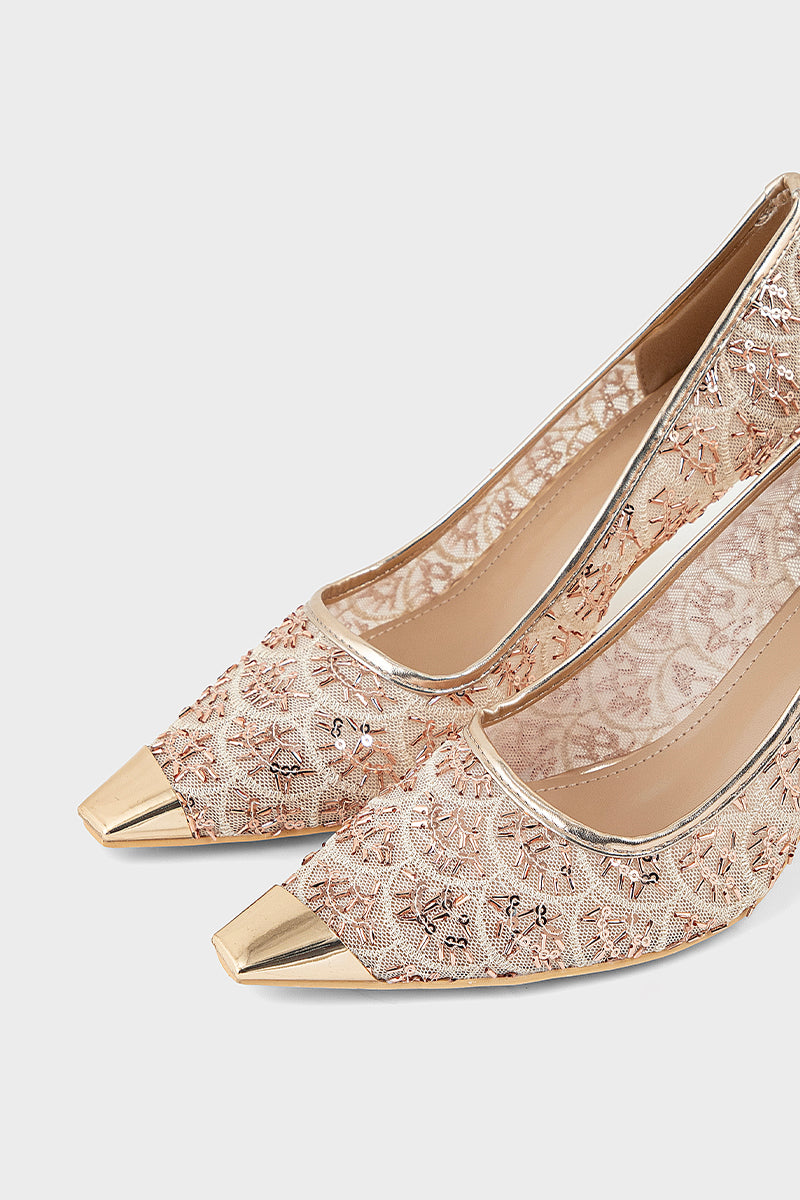 Pary Wear Court Shoes IP5051-Champagne