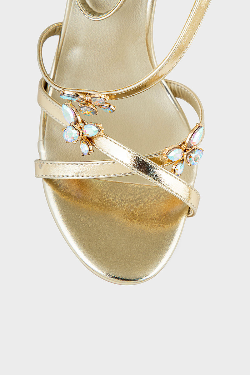Party Wear Sandal IP2082-Gold