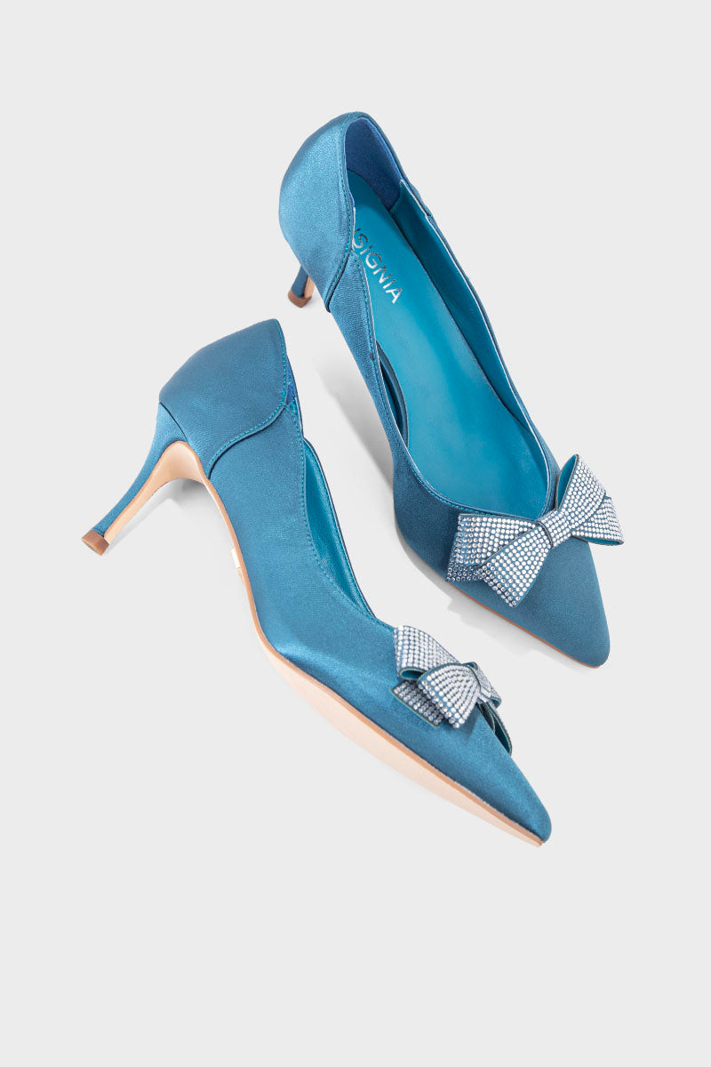 Party Wear Court Shoes IP5008-Blue