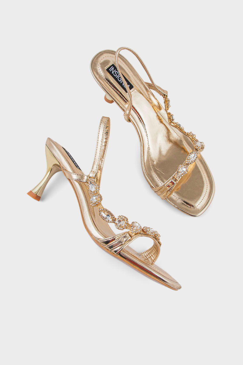 Party Wear Sandal IP2054-Gold