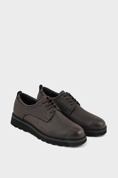 Men Formal Oxford MF8017-Coffee