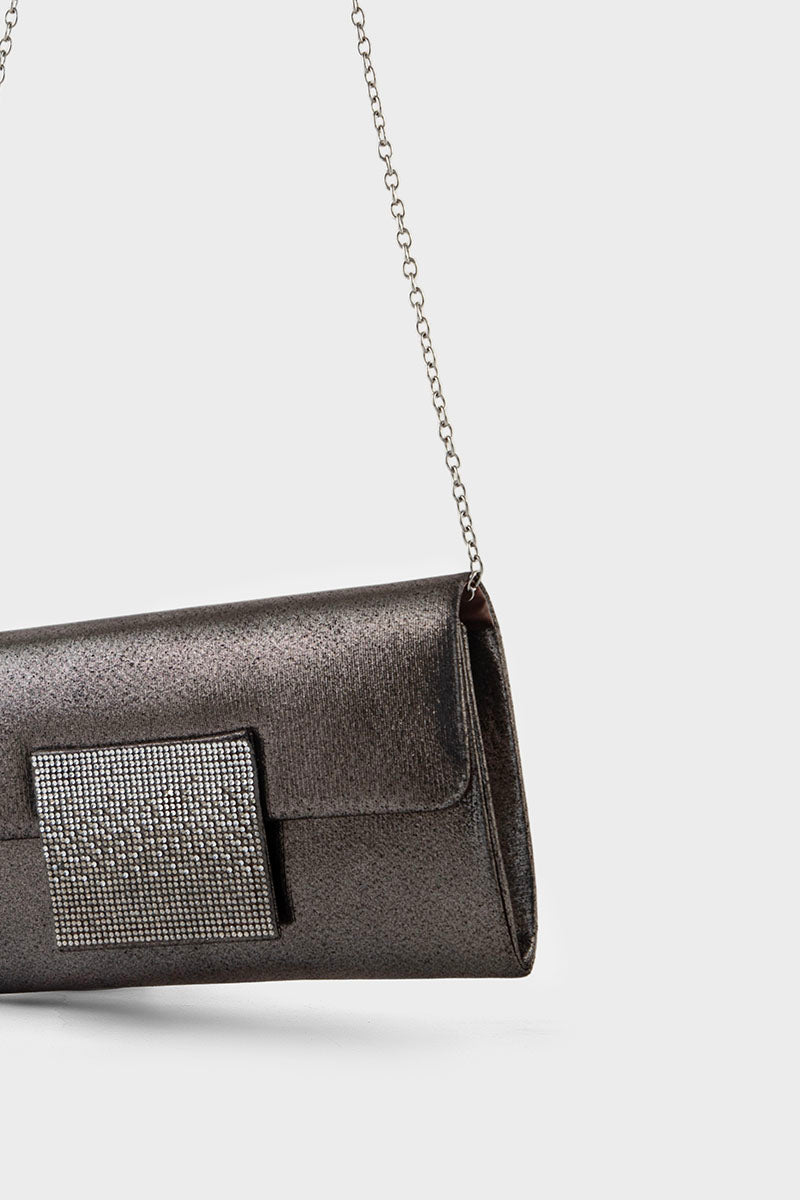 Party Wear Clutch BK4110-Pewter