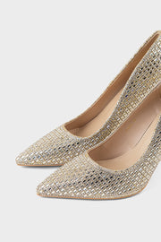 Pary Wear Court Shoes IP5050-Gold