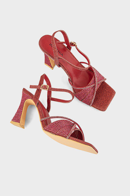 Party Wear Sandal IP2035-Maroon