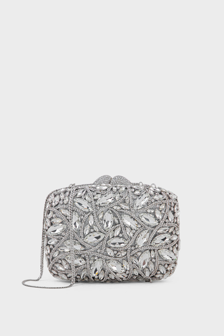 Party Wear Clutch BK4127-Silver