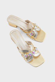 Party Wear Slip On IP0070-Golden