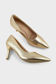 Party Wear Court Shoes IP5014-Gold
