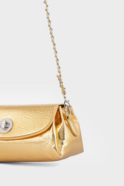 Flap Shoulder Bags BS2114-Golden