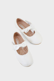 Girls Formal Pumps Q10023-White